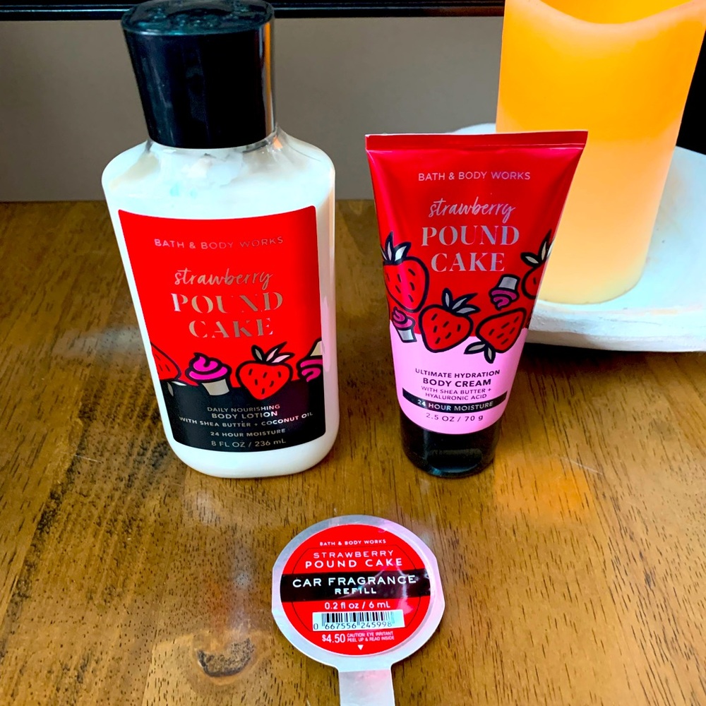 NEW B&BW Strawberry Poundcake set